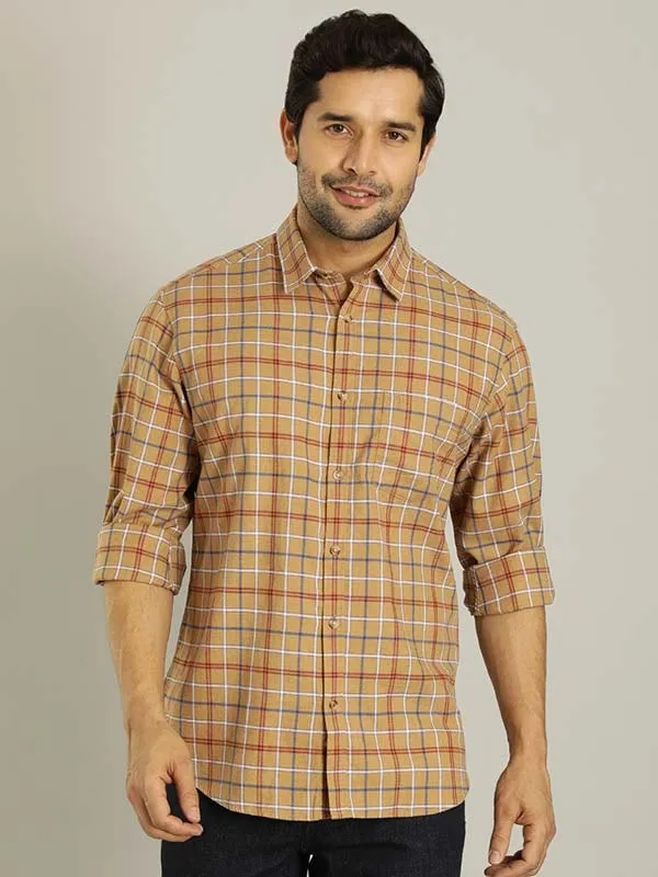 Men Checked Full Sleeve Cotton Shirt