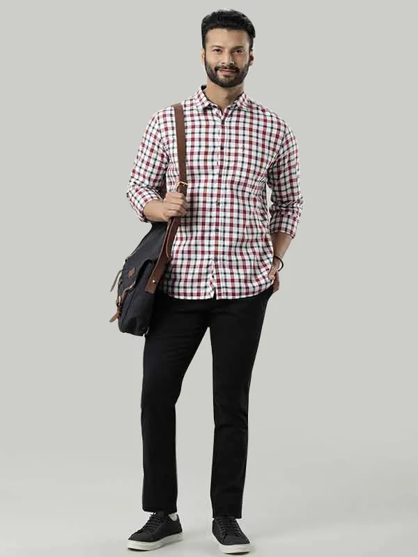 Men Checked Full Sleeve Cotton Shirt