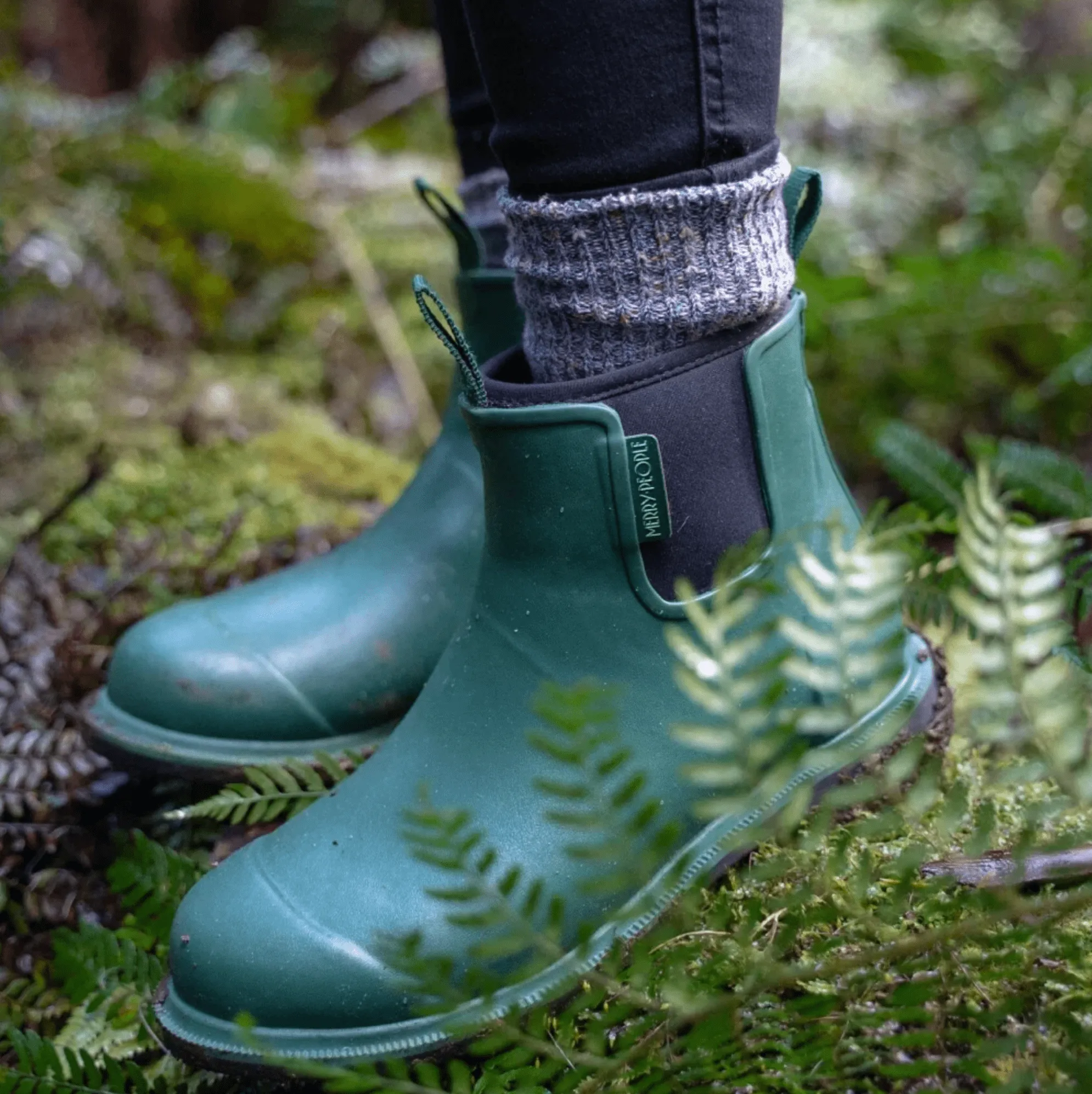 Merry People Bobbi Boot Alpine Green/Black