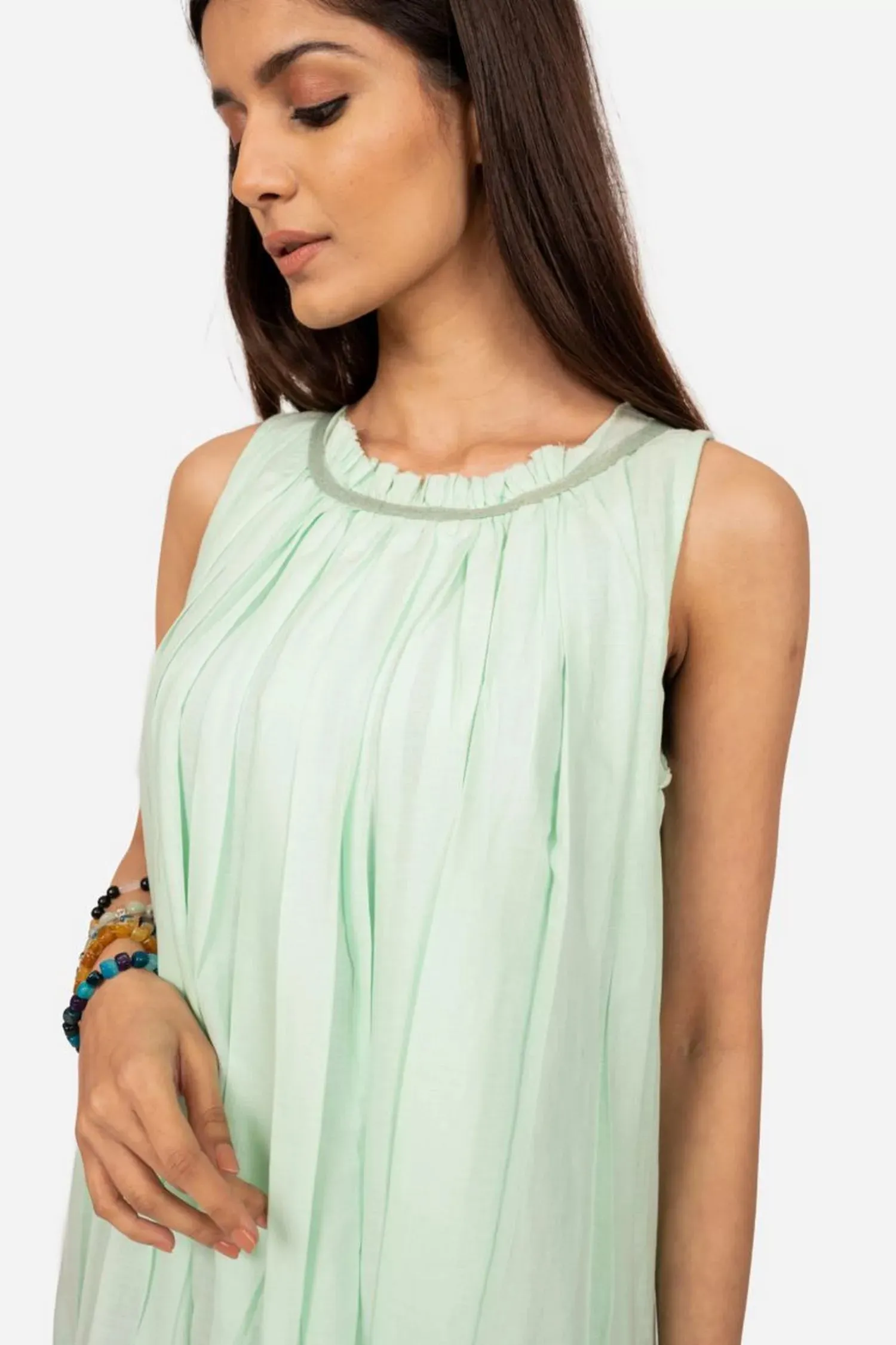 Mint green ombre dress