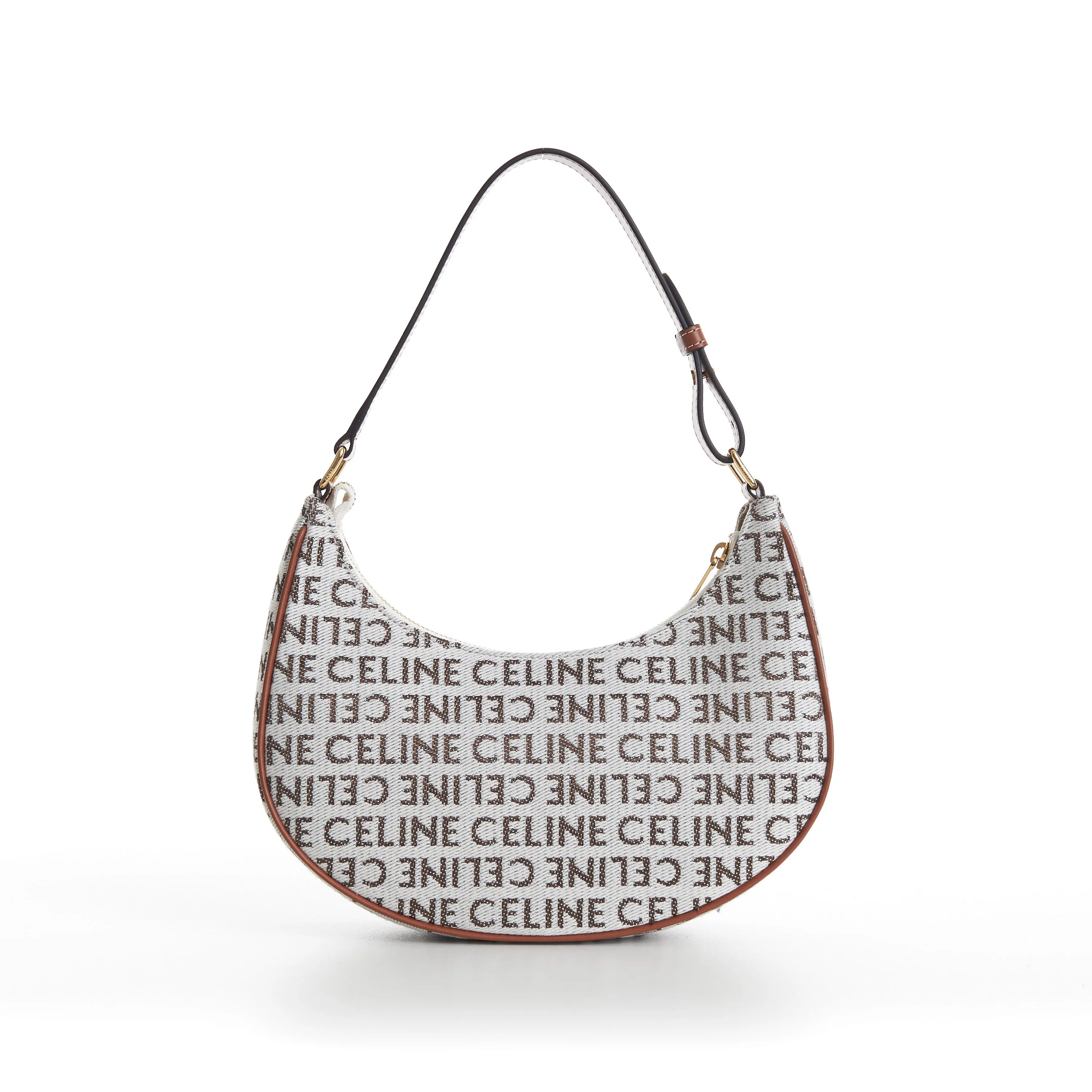 Natural/Tan Brown Ava Bag - Textile, Celine All-Over