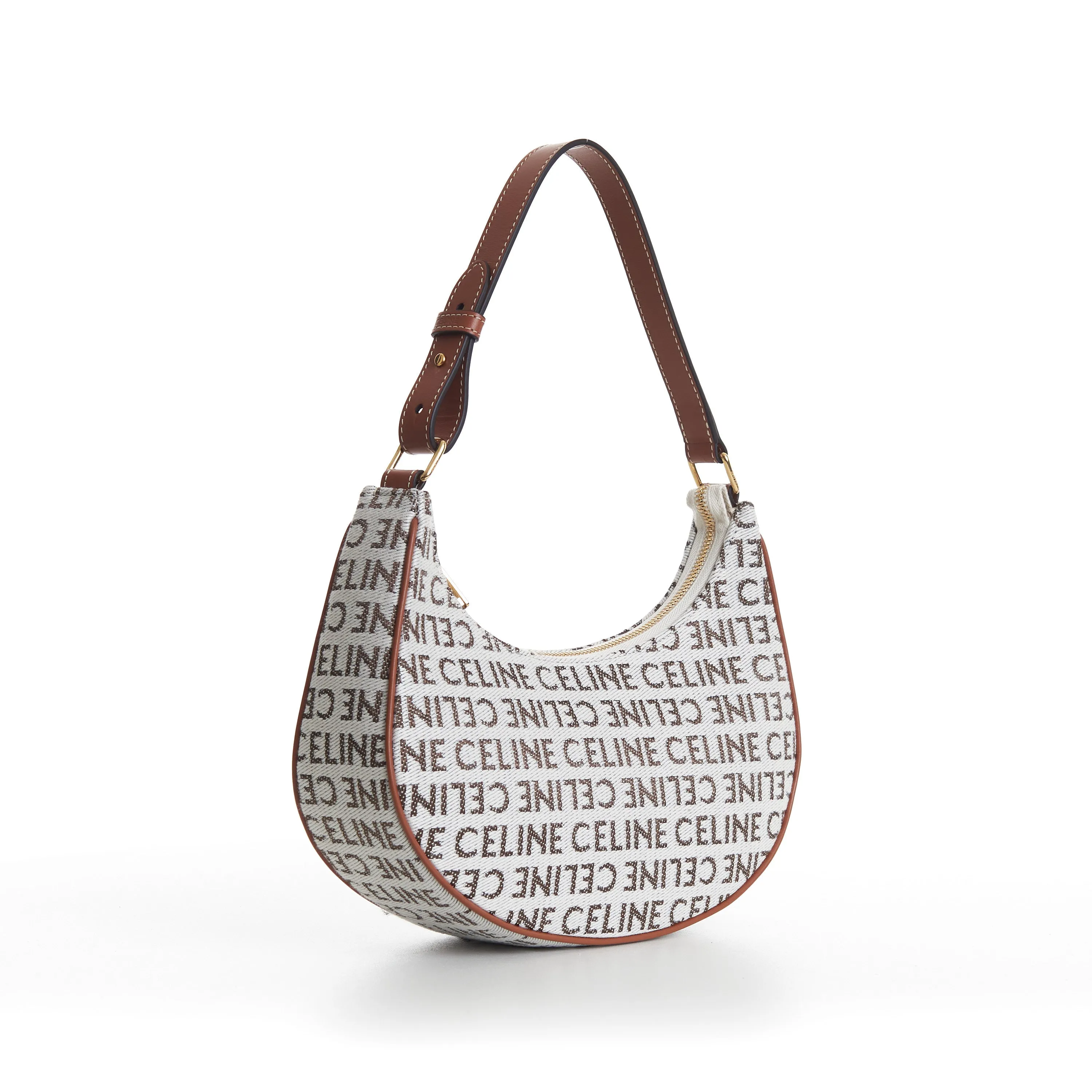 Natural/Tan Brown Ava Bag - Textile, Celine All-Over