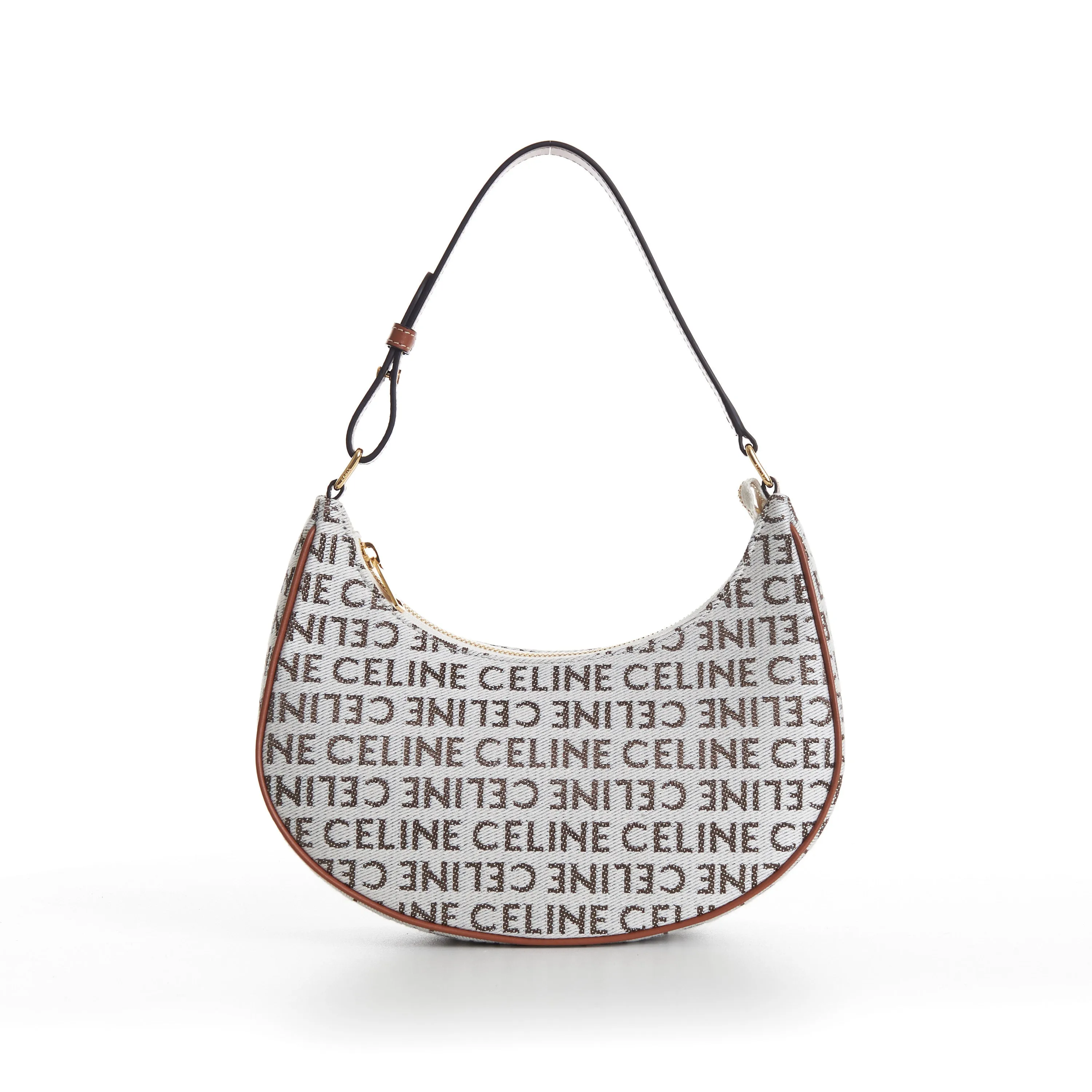 Natural/Tan Brown Ava Bag - Textile, Celine All-Over