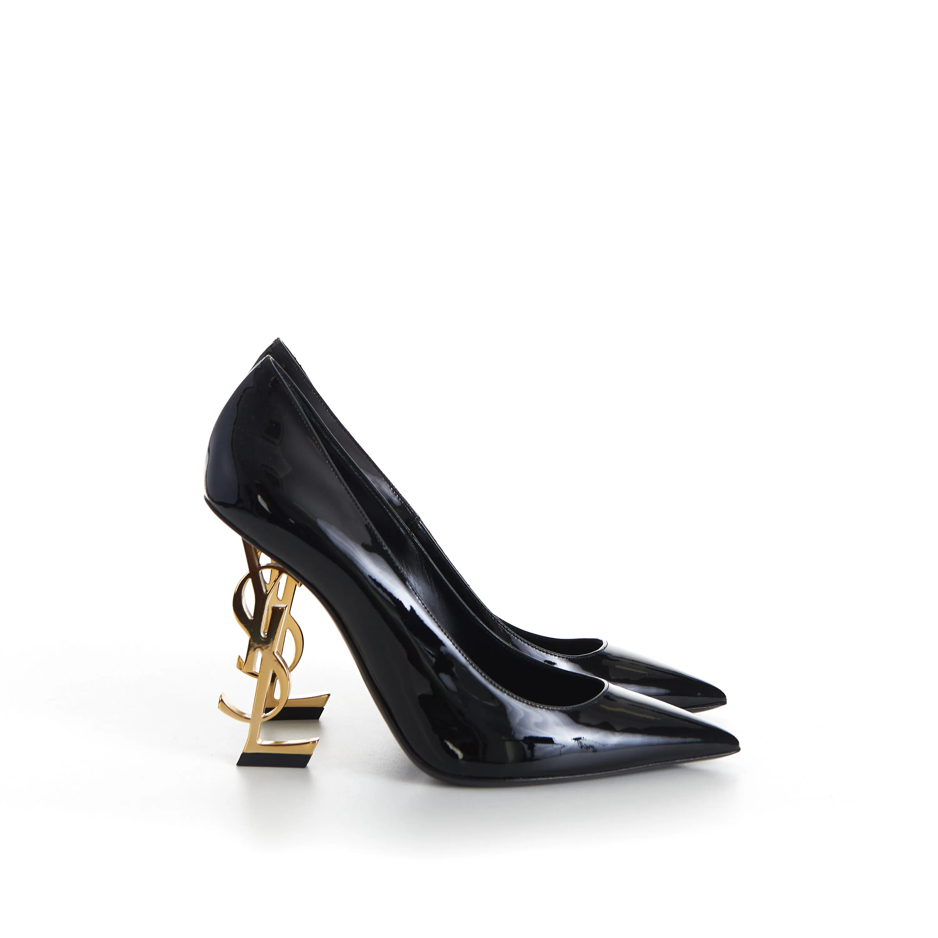 Opyum Pumps - Black Patent leather, YSL Cassandre Heel