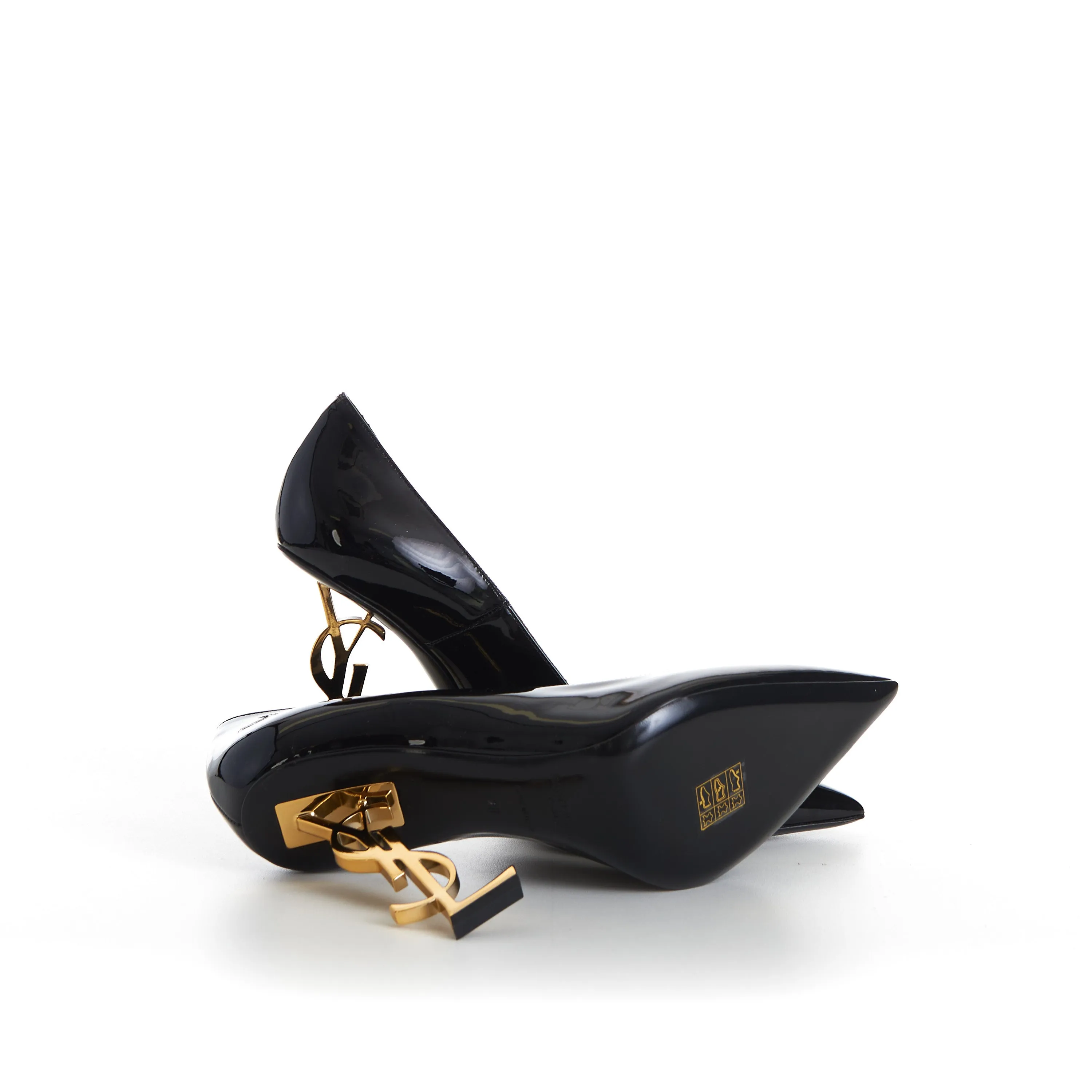 Opyum Pumps - Black Patent leather, YSL Cassandre Heel