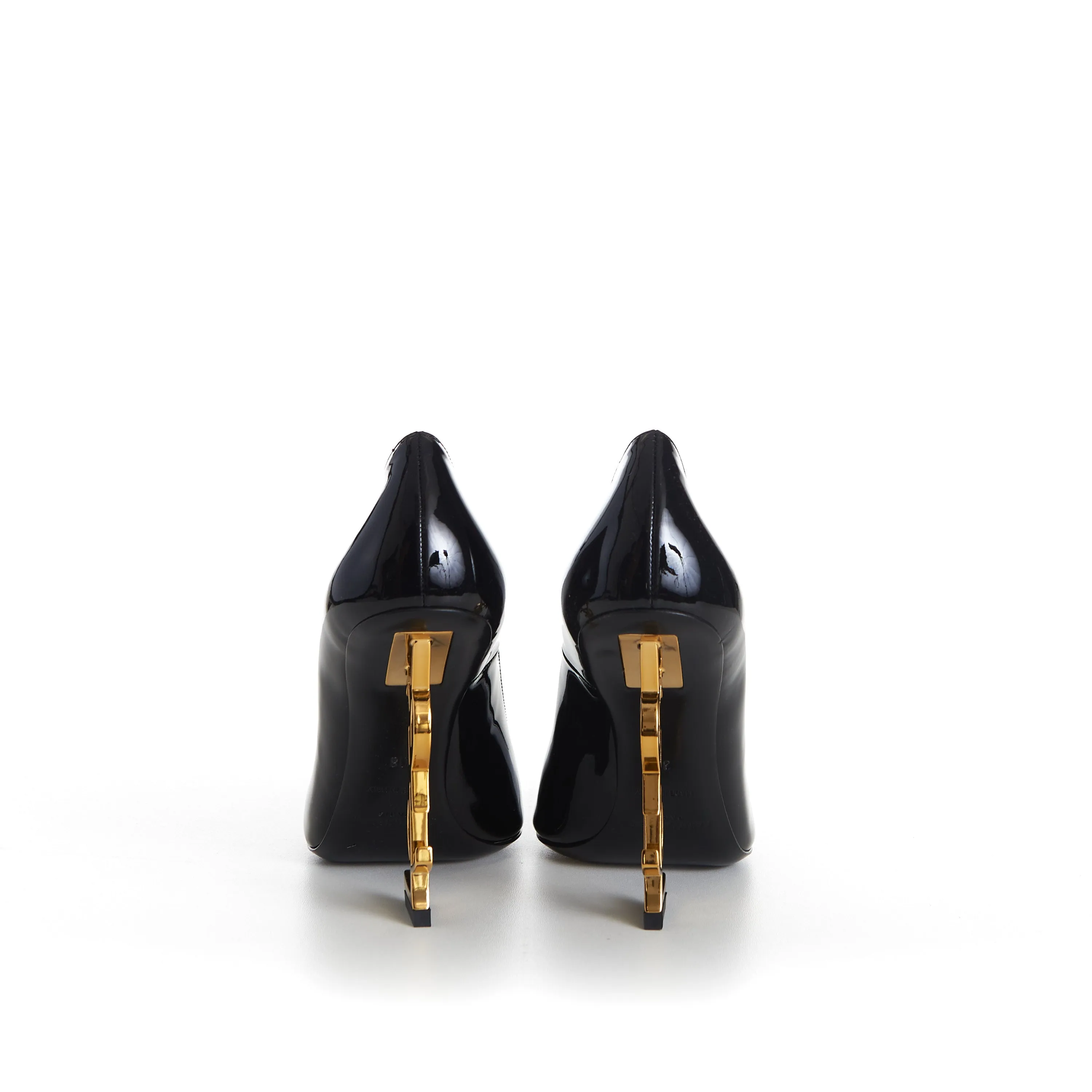 Opyum Pumps - Black Patent leather, YSL Cassandre Heel