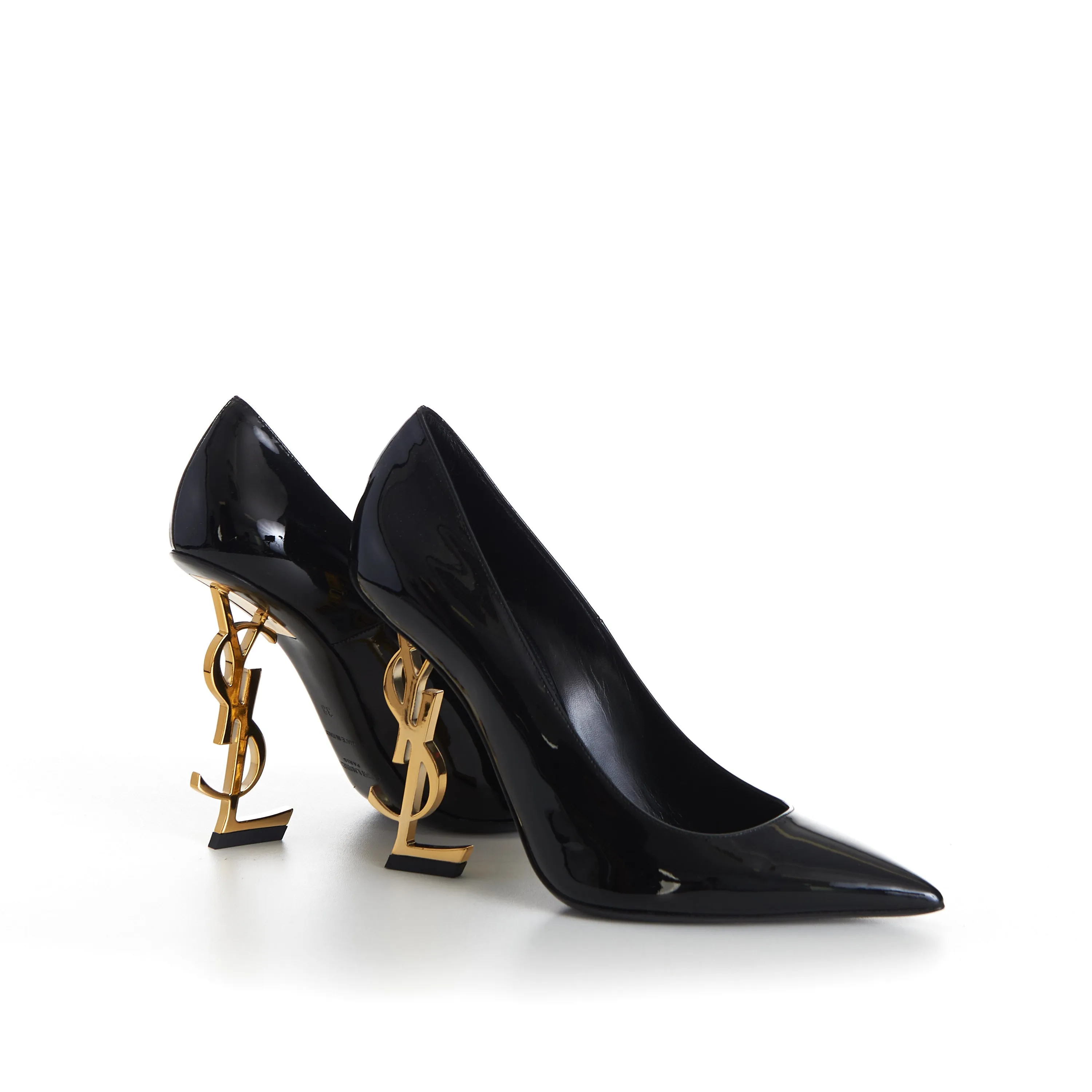 Opyum Pumps - Black Patent leather, YSL Cassandre Heel