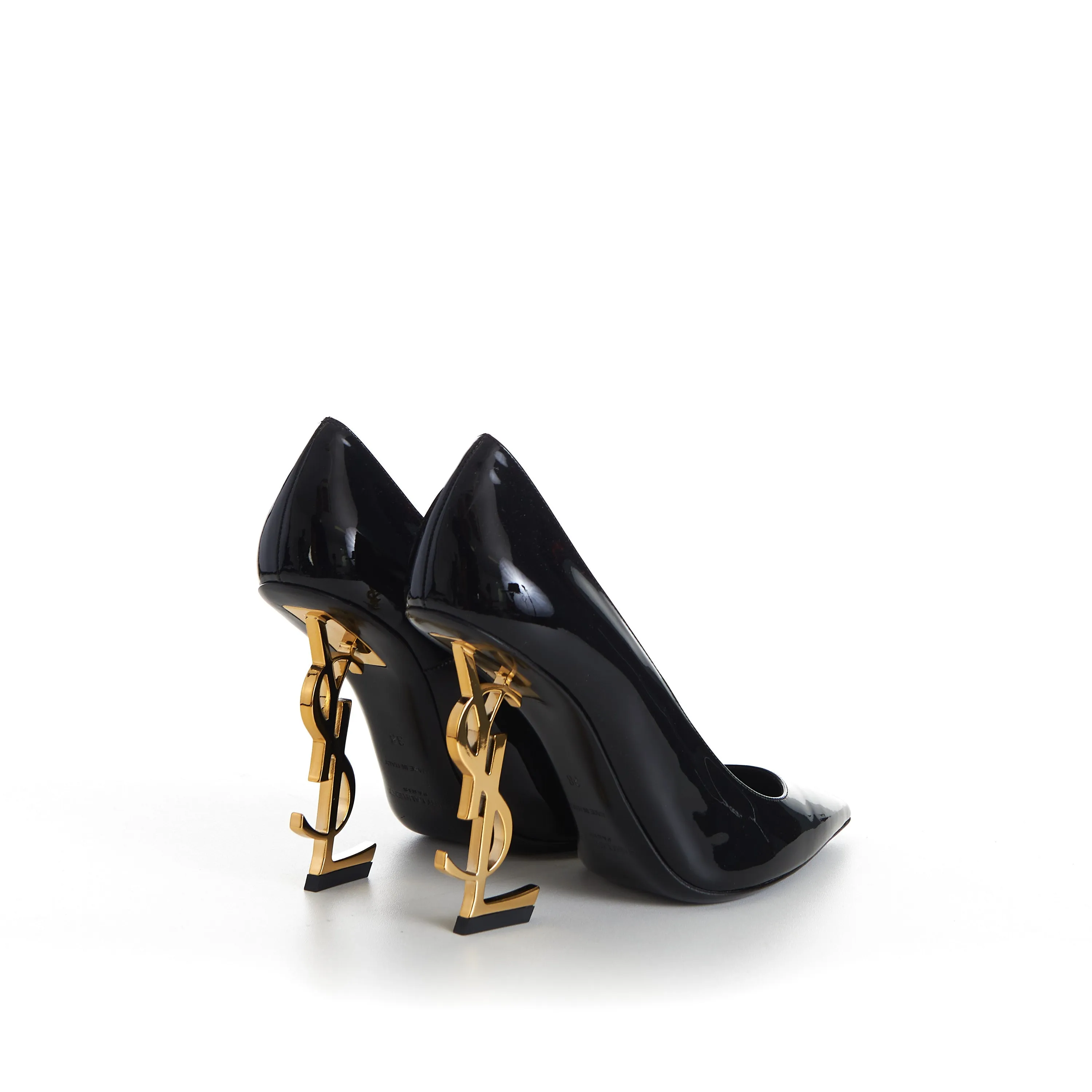 Opyum Pumps - Black Patent leather, YSL Cassandre Heel