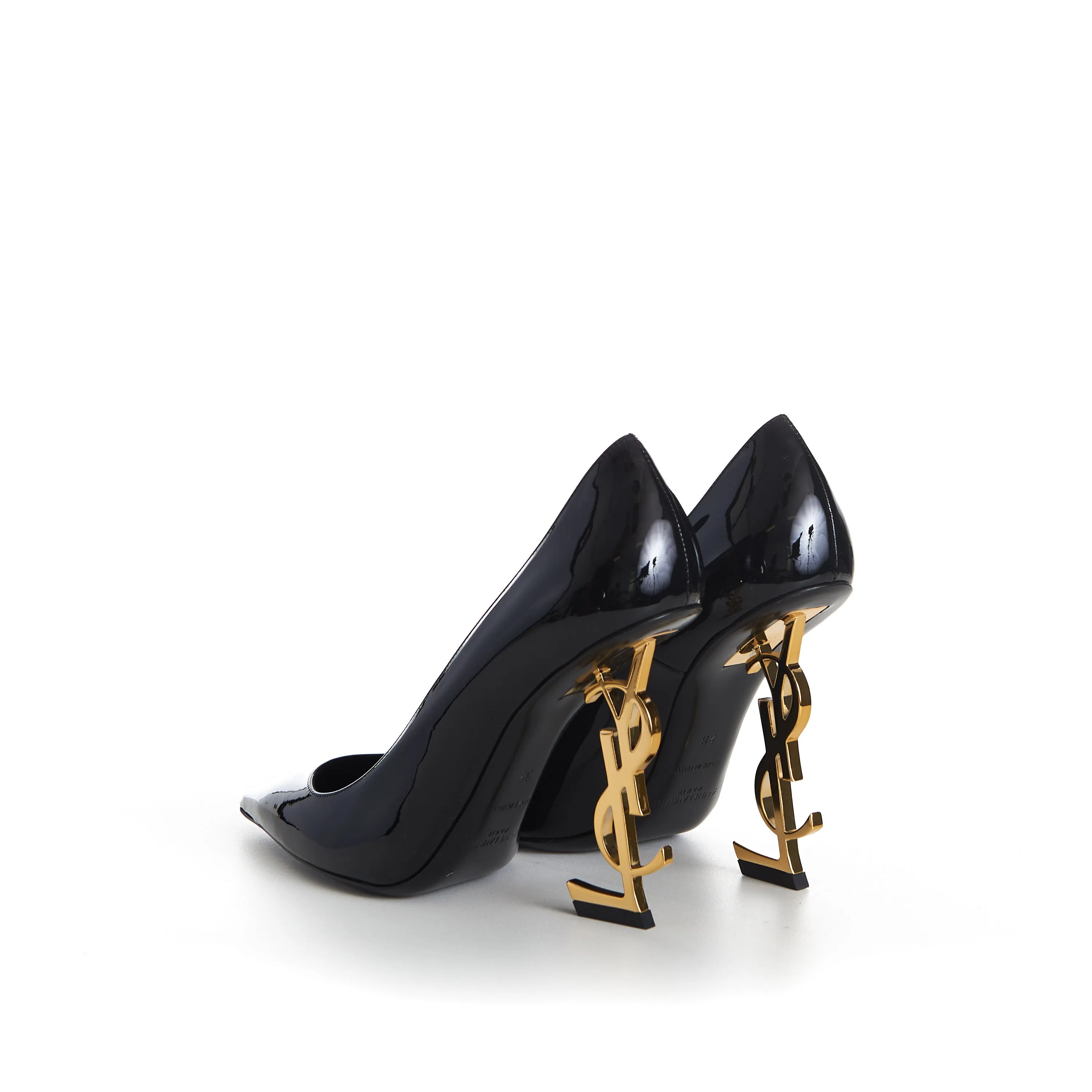 Opyum Pumps - Black Patent leather, YSL Cassandre Heel