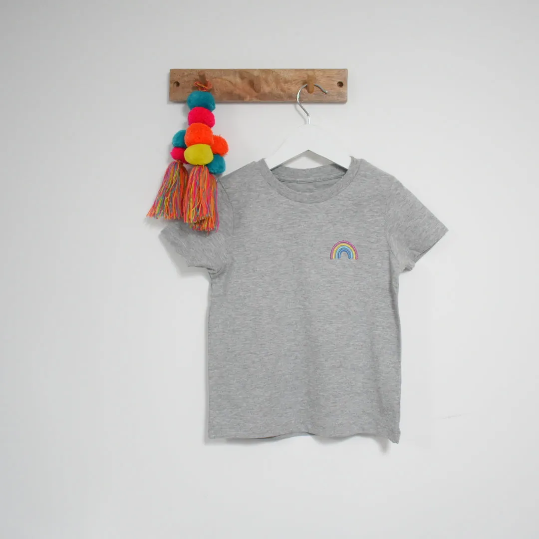 Our Kid Rainbow T-Shirt - Grey