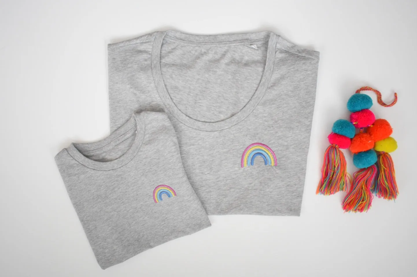 Our Kid Rainbow T-Shirt - Grey