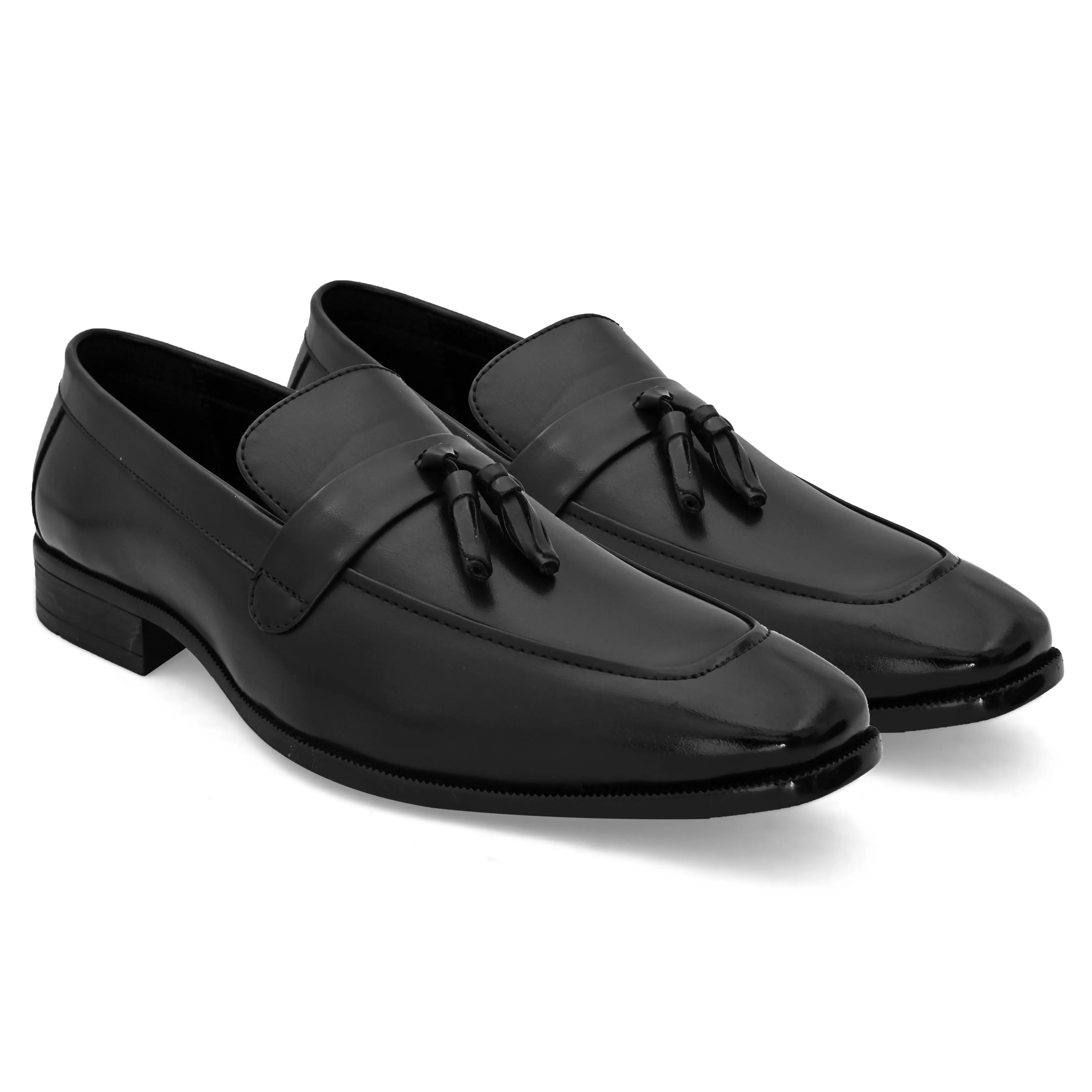 Paragon Black Patent Slip-ons