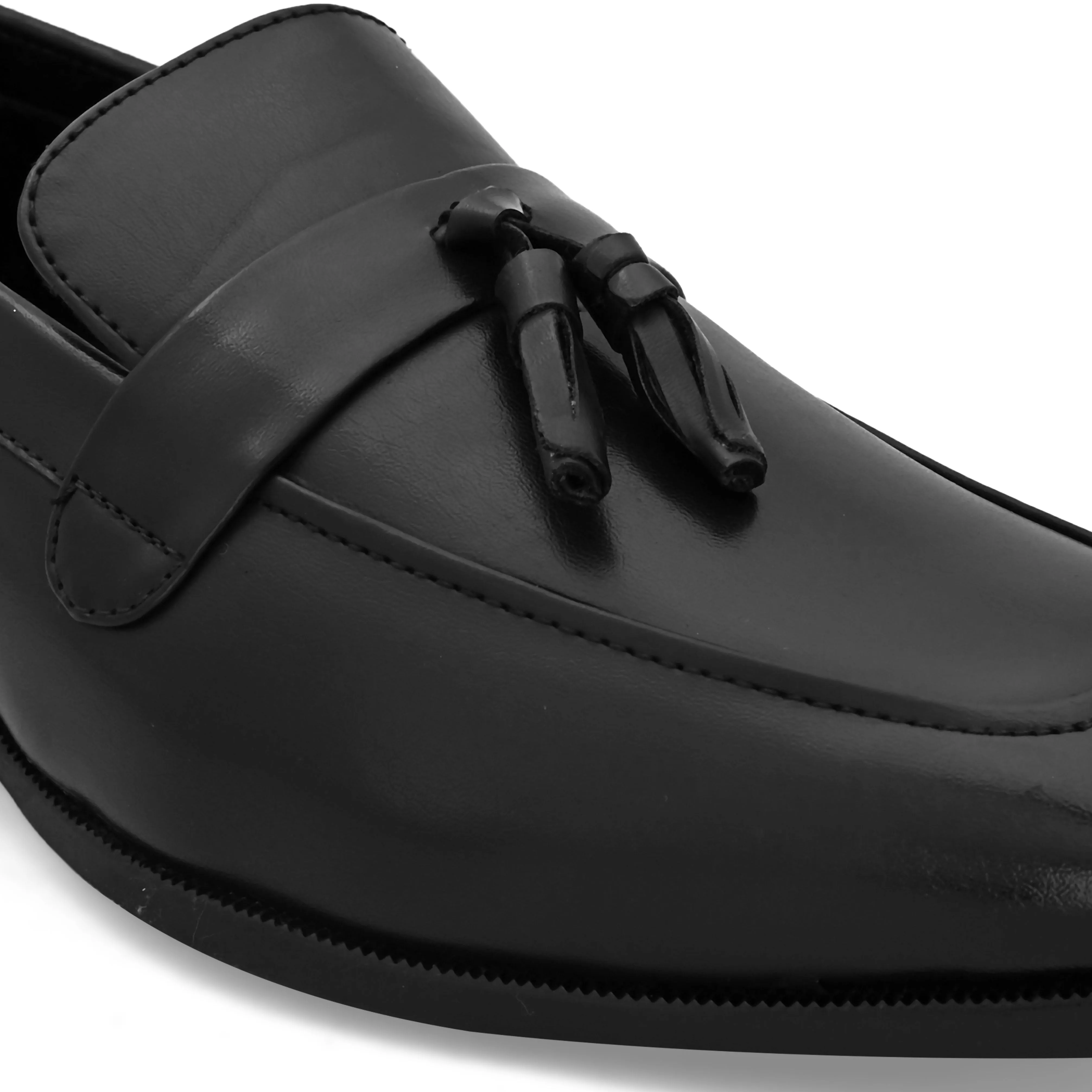 Paragon Black Patent Slip-ons