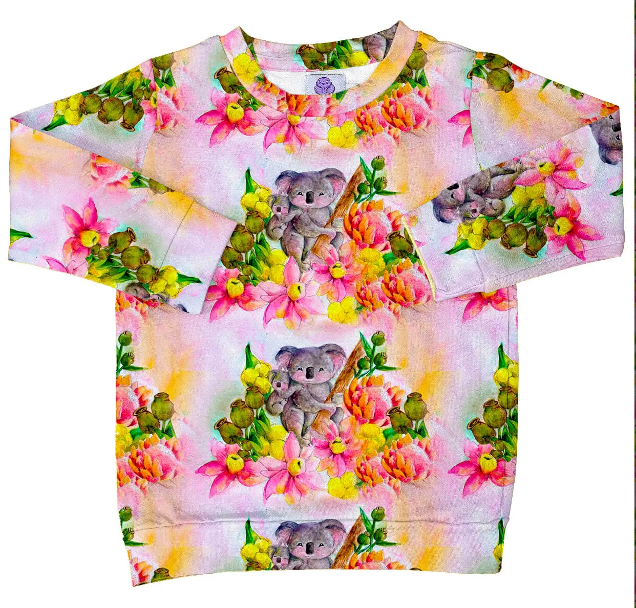 PREORDER Floral Koalas Kids' Jumper (Ships w/c 16th Sept)