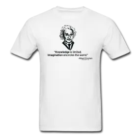 "Albert Einstein: Knowledge Quote" - Men's T-Shirt