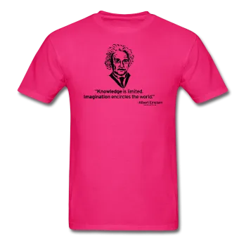 "Albert Einstein: Knowledge Quote" - Men's T-Shirt