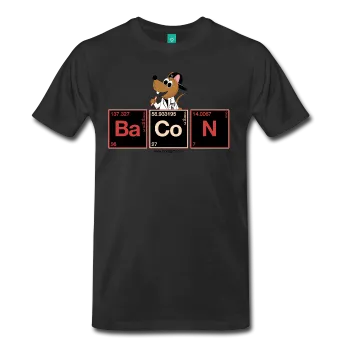 "BaCoN Periodic Table" - Men's T-Shirt