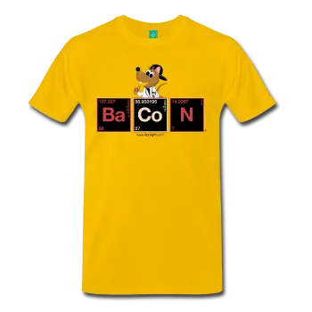 "BaCoN Periodic Table" - Men's T-Shirt