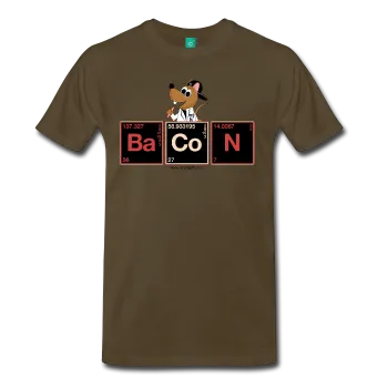 "BaCoN Periodic Table" - Men's T-Shirt