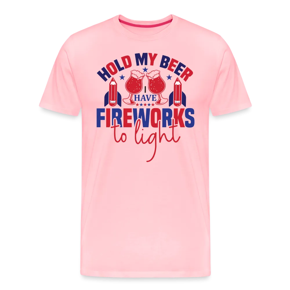 "Hold My Beer" 4th of July Men's Premium T-Shirt