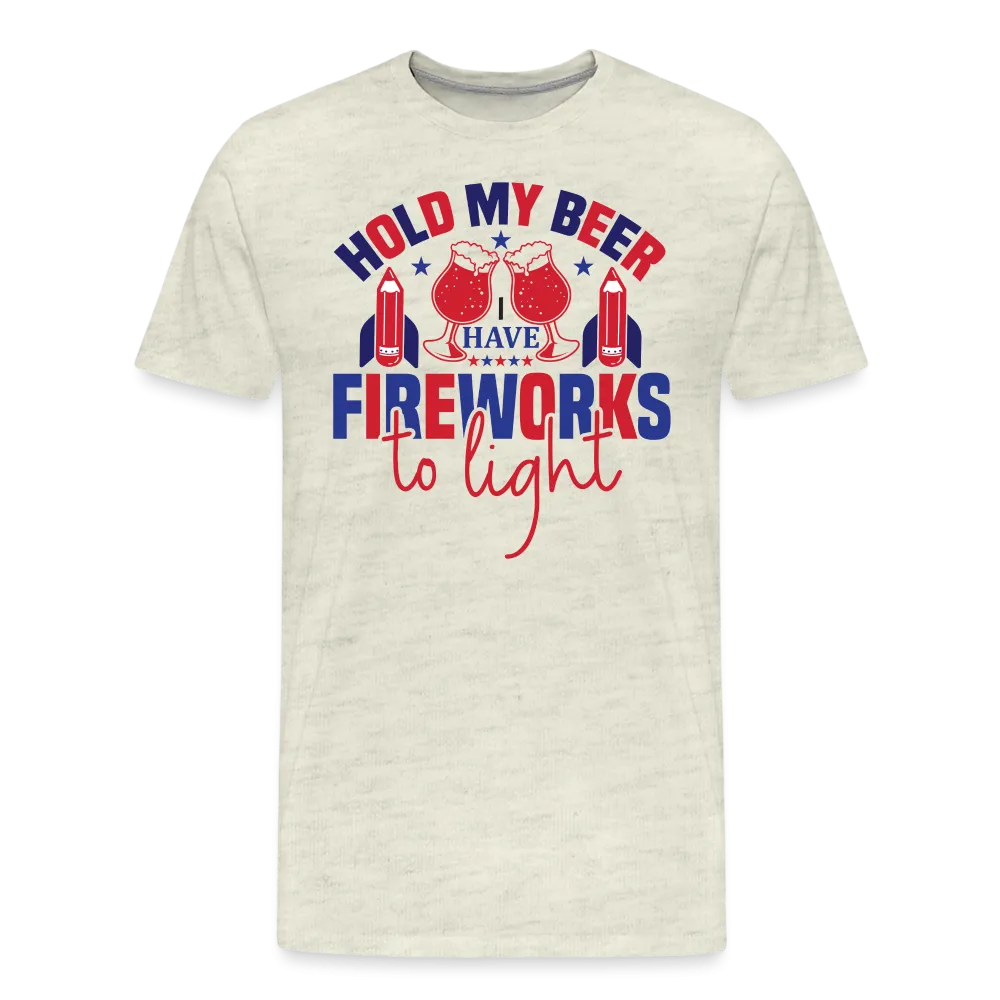 "Hold My Beer" 4th of July Men's Premium T-Shirt