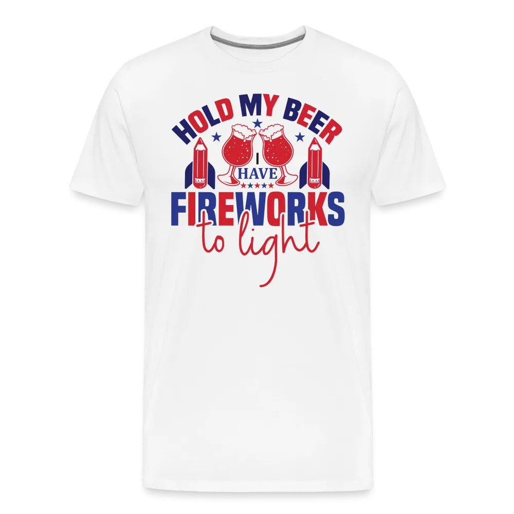 "Hold My Beer" 4th of July Men's Premium T-Shirt