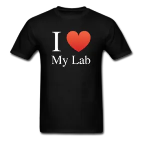 "I ♥ My Lab" (white) - Men's T-Shirt