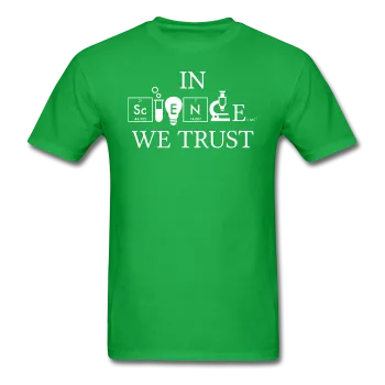 "In Science We Trust" (white) - Men's T-Shirt