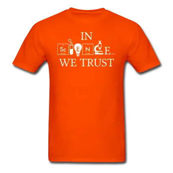 "In Science We Trust" (white) - Men's T-Shirt