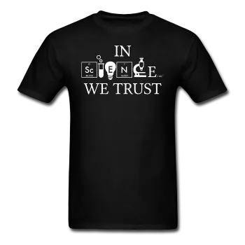 "In Science We Trust" (white) - Men's T-Shirt