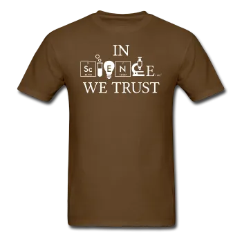 "In Science We Trust" (white) - Men's T-Shirt