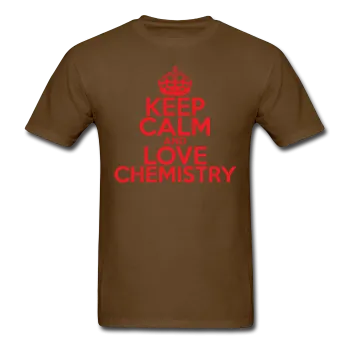 "Keep Calm and Love Chemistry" (red) - Men's T-Shirt