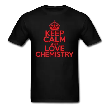 "Keep Calm and Love Chemistry" (red) - Men's T-Shirt