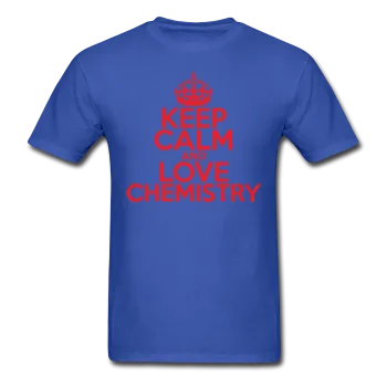 "Keep Calm and Love Chemistry" (red) - Men's T-Shirt