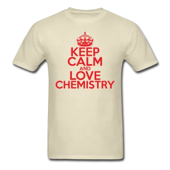 "Keep Calm and Love Chemistry" (red) - Men's T-Shirt