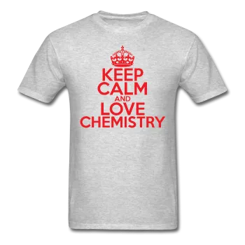 "Keep Calm and Love Chemistry" (red) - Men's T-Shirt