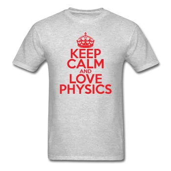 "Keep Calm and Love Physics" (red) - Men's T-Shirt