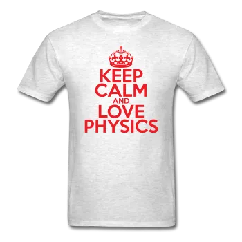 "Keep Calm and Love Physics" (red) - Men's T-Shirt