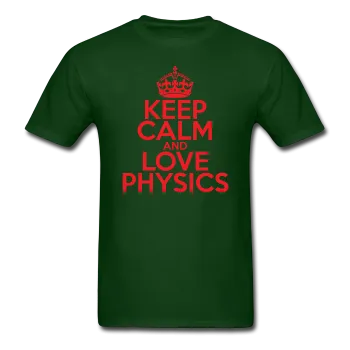 "Keep Calm and Love Physics" (red) - Men's T-Shirt