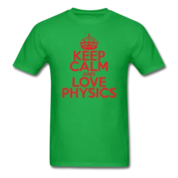 "Keep Calm and Love Physics" (red) - Men's T-Shirt