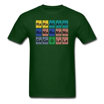 "Lady Gaga Periodic Table" - Men's T-Shirt