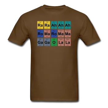 "Lady Gaga Periodic Table" - Men's T-Shirt