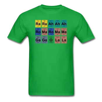 "Lady Gaga Periodic Table" - Men's T-Shirt