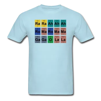 "Lady Gaga Periodic Table" - Men's T-Shirt