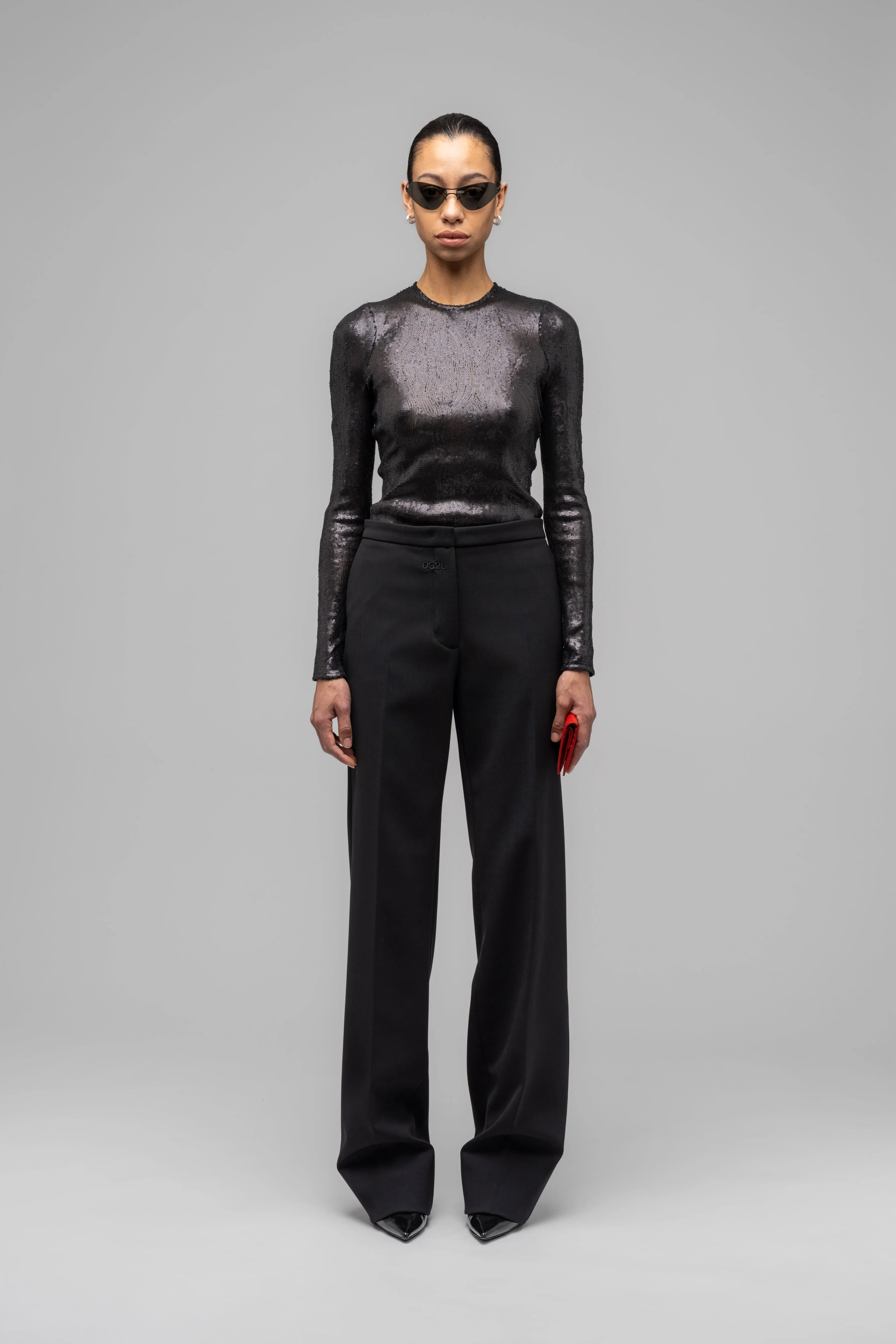 "PORTRAIT" LOOSE CUT SUIT TROUSERS