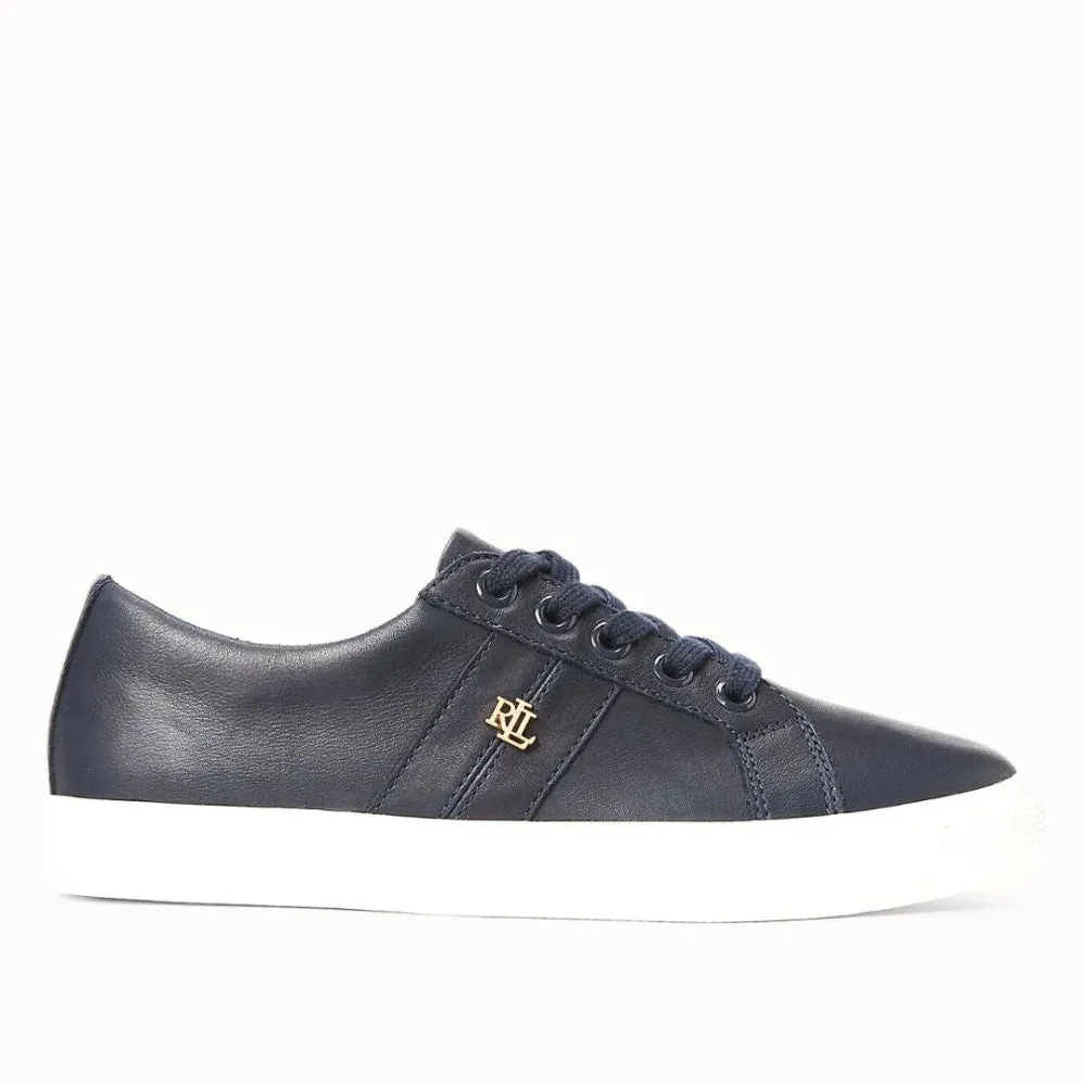 Ralph Lauren Janson II Nappa Leather Trainer Women