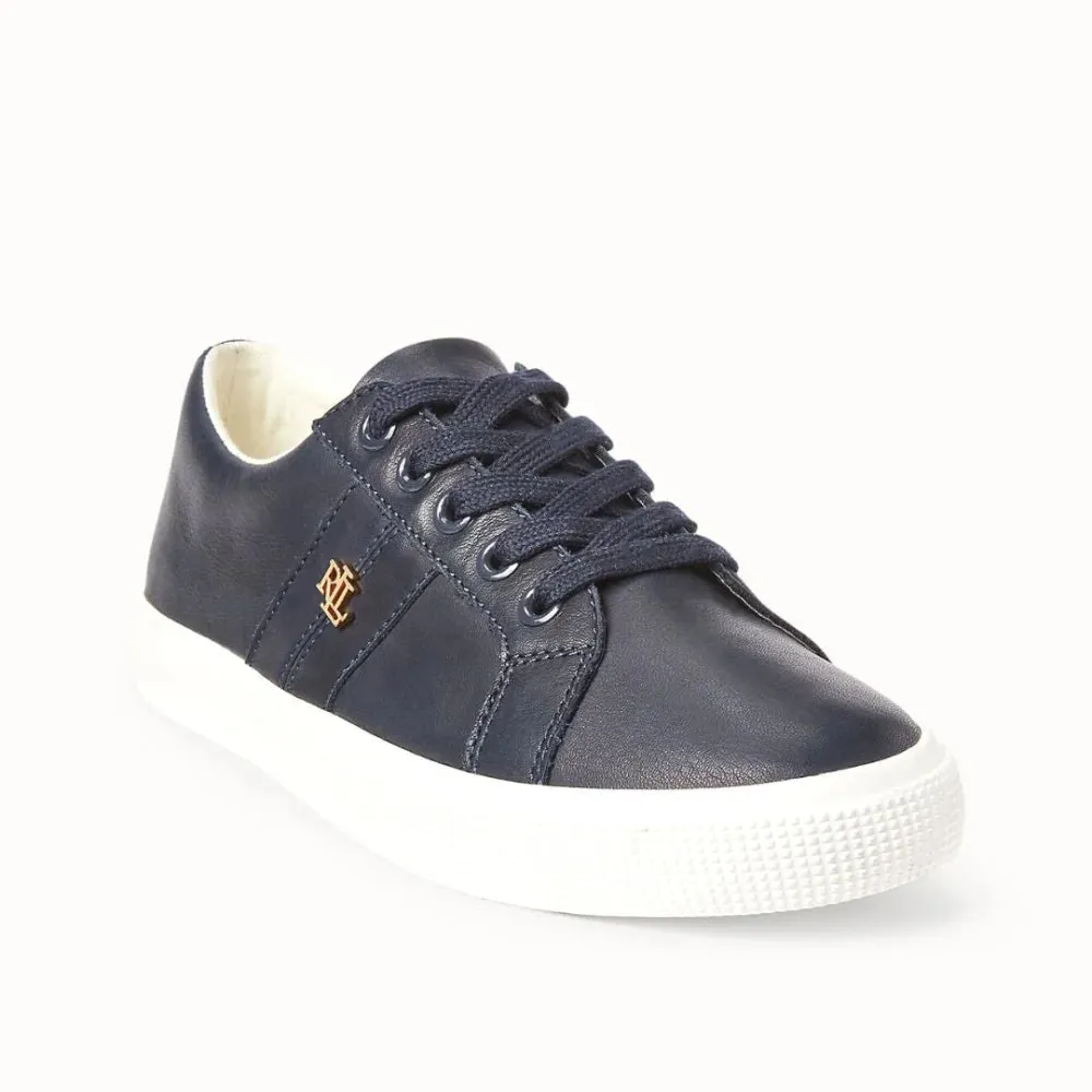 Ralph Lauren Janson II Nappa Leather Trainer Women