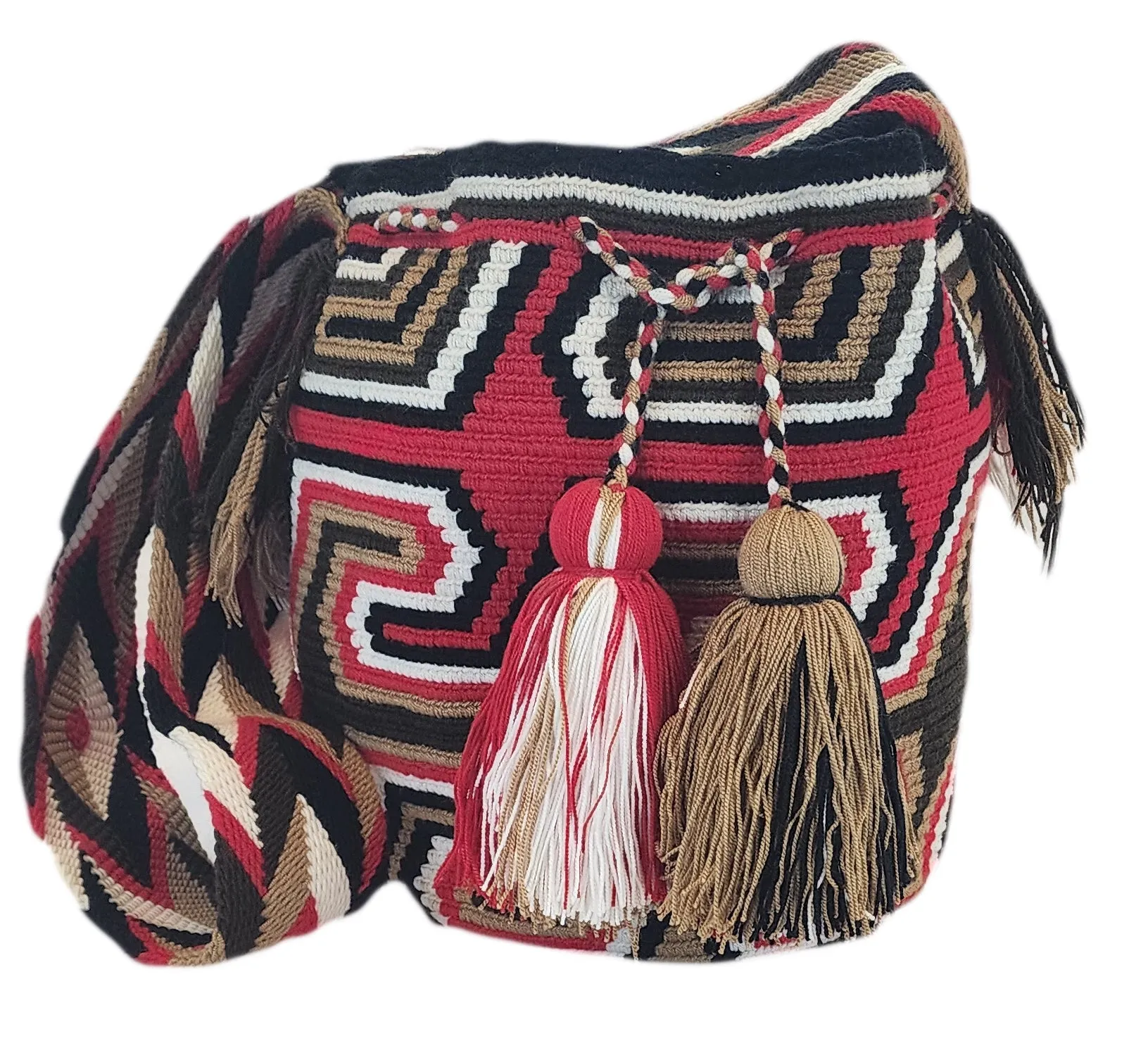 Rivka Large Handmade Crochet Wayuu Mochila Bag