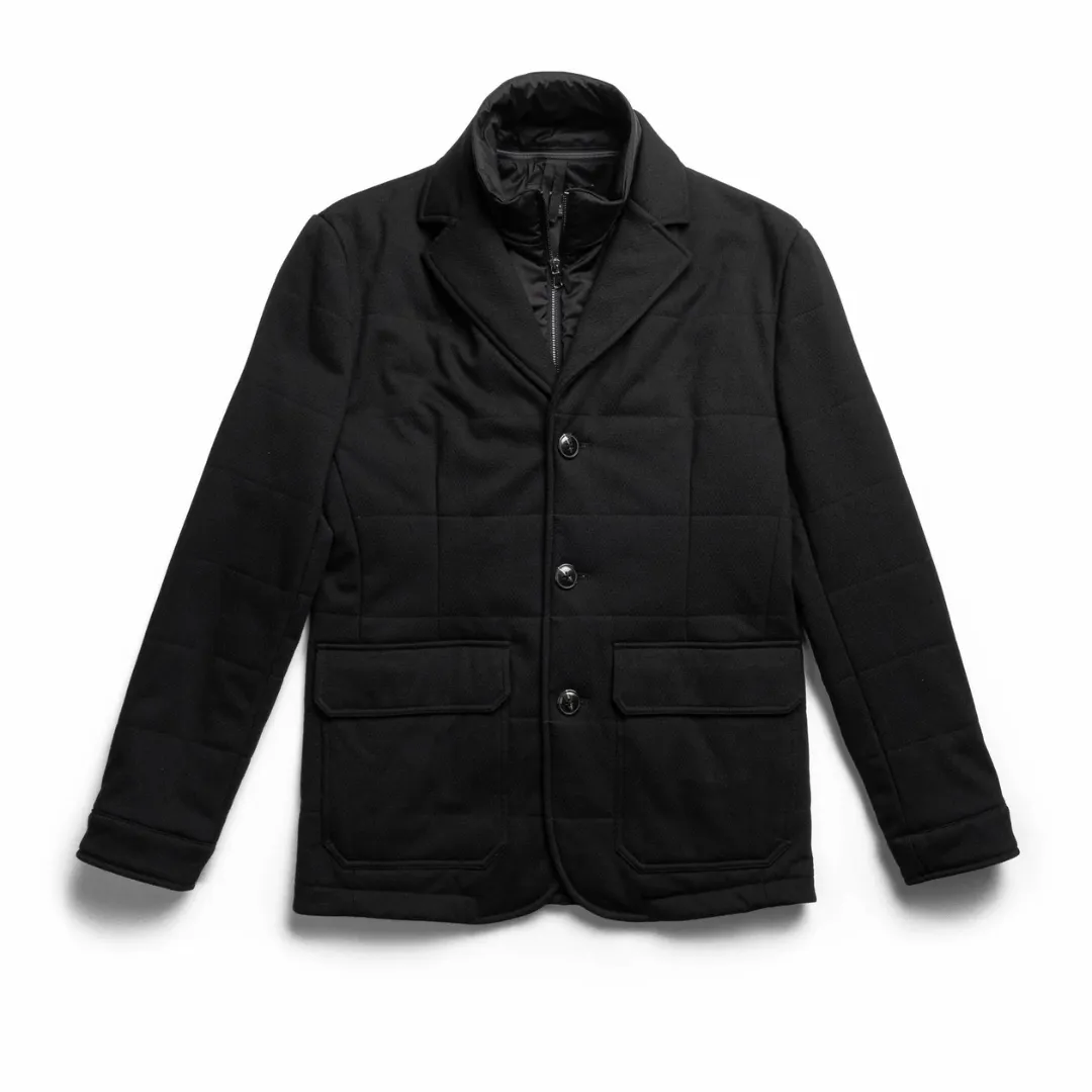 Mens Black Robert Barakett Elmer Hybrid Jacket - Stylish & Versatile Outerwear