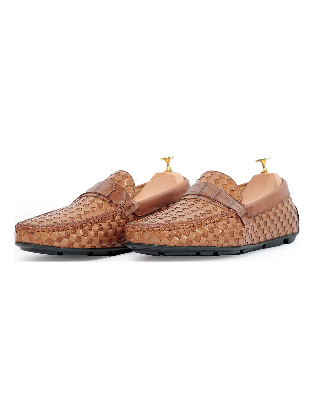 Ross Weaved Loafer Tan